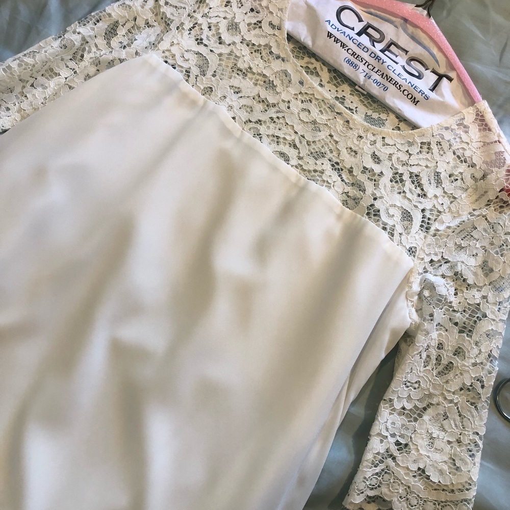 BB Dakota white dress with beautiful lace detail